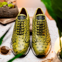 Marco Di Milano Scanno Antique Green Leather Shoe