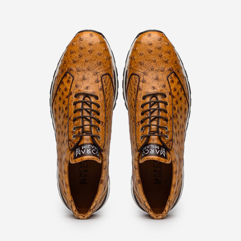 Marco Di Milano Scanno Paja Ostrich Quill Sneakers