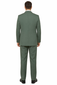 Seersucker Suit Peak Lapel Suit in Color "Mint Green " - Summer Fabric Tone on Tone Shadow Stripe By Rossiman