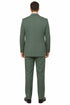 Seersucker Suit Peak Lapel Suit in Color "Mint Green " - Summer Fabric Tone on Tone Shadow Stripe By Rossiman