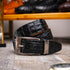 Marco_Di_Milano Silvio Belt Black Leather Loafer