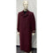 Men's Full Length Top Coat - Single Breasted - Mens Big and Tall burgundy Trench coat