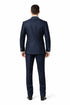 Western Suit - Cowboy Tuxedo With Trim Collar - Slim Fitted Jacket And Pants - Blue and White Tuxedo