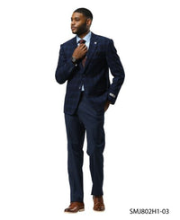 Stacy Adams Men's Hybrid Fit Sport Coat - Glen Plaid Pattern