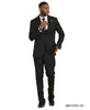 Stacy Adams Men's 3 Piece Hybrid Fit Suit - Tone on Tone Stripe
