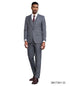 Stacy Adams Men's 3 Piece Hybrid Fit Suit - Textured Solid Color