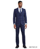 Stacy Adams Men's 3 Piece Hybrid Fit Suit - Window Plaid