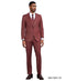 Stacy Adams Men's 3 Piece Hybrid Fit Suit - Pinstripe