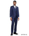 Stacy Adams Men's 3 Piece Hybrid Fit Suit - Large Checker Pattern