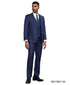 Stacy Adams Men's 3 Piece Hybrid Fit Suit - Large Checker Pattern