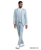 Stacy Adams Men's 3 Piece Windowpane Suit - Hybrid Fit