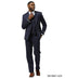 Stacy Adams Men's 3 Piece Hybrid Fit Suit - Glen Check Pattern