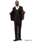 Stacy Adams Men's 3 Piece Hybrid Fit Suit - Tattersall Pattern