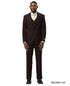 Stacy Adams Men's 3 Piece Hybrid Fit Suit - Tattersall Pattern