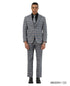 Stacy Adams Men's 3 Piece Hybrid Fit Suit - Plaid Pattern
