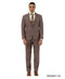 Stacy Adams Men's 3 Piece Hybrid Fit Suit - Textured Windowpane
