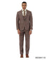 Stacy Adams Men's 3 Piece Hybrid Fit Suit - Textured Windowpane
