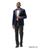 Stacy Adams Men's Hybrid Fit Sport Coat - Rhinestone sequin Embedded Peak Lapel
