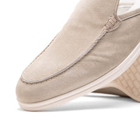 Zelli Soro Sueded Goatskin Slip-On Mule in Grey