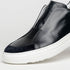 Zelli Spettacolare Calfskin & Suede Slip-On Sneakers in Black