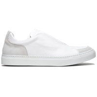 Zelli Spettacolare Pebble Grain Slip On Sneakers White (65-225-WHT)
