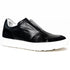 Zelli Spettacolare Calfskin & Suede Slip-On Sneakers in Black