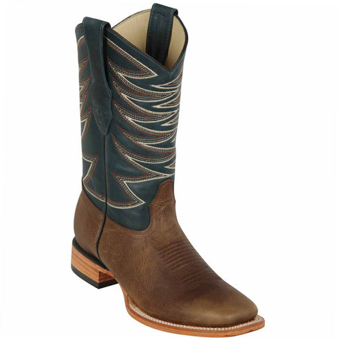 Los Altos Boots - Honey Square Toe Cowboy Boots