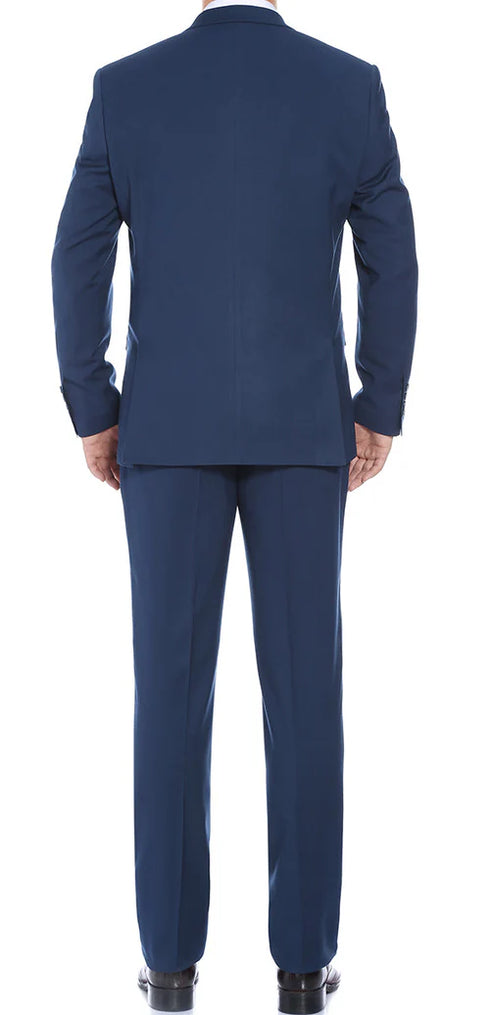 (Limited Sizes) Slim Fit 2 Piece Stretch Suit in Blue