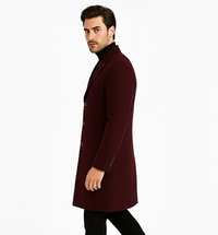 Statement Burgundy Overcoat