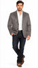 Men's Suede Cowboy Blazer Ultra Slim Fit LAM-510 in Color Gray