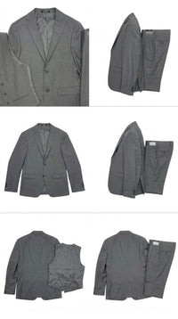 West End 9-1012S102 2PC Ultra Slim Fit Suit Light Grey