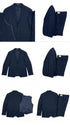 West End 9-1012V121 3PCS Ultra Slim Fit Suit Med night Blue