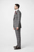 Suits With Baggy Pleated Pants - Wide Leg Pants 100% Wool - Classic Fit Single Breast Lapel Vest by Rossiman