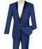 Kingsman Collection - Shawl Collar Slim Fit Tuxedo 2 Piece 1 Button in Blue