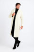 Mens Ivory full length wool overcoat -Full length Mens Topcoat - Full length coat Jacket