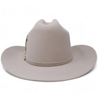 Texana Carin Leon Oficial Color Beige con Pluma de Plata