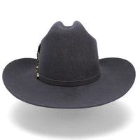 Texana Carin Leon Oficial Gris Oxford con Pluma de Plata