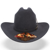 Texana Carin Leon Oficial Gris Oxford con Pluma de Plata