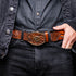 Marco Di Milano Texas Belt - Aged Maple Leather Dress Shoe