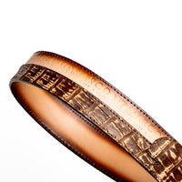 Marco Di Milano Texas Belt Stone Brown Leather Shoe