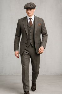 Thomas Shelby Peaky Blinders Gray Tweed Suit