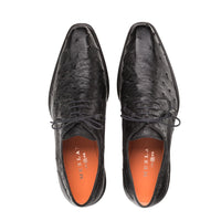 Mezlan Tillson Ostrich Plain Toe Blucher Black (4732-S)