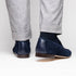 Zelli Tippa Suede and Calfskin Slip-On Penny Loafers in Navy