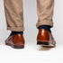 Zelli Tippa Italian Calfskin Penny Loafers, a Classic Cognac Slip-On