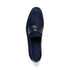 Zelli Tippa Suede and Calfskin Slip-On Penny Loafers in Navy