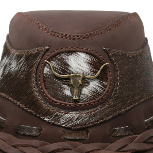 Genuine Leather and Cow Hair Cowboy Hat TOM-7104