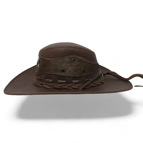 Genuine Leather and Cow Hair Cowboy Hat TOM-7104