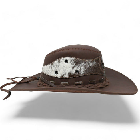 Genuine Leather and Cow Hair Cowboy Hat TOM-7104