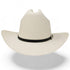 Tombstone 1,000X Cowboy El Fantasma Shape Hat with Feathers Brim 3 1/2"