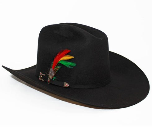 Stone 100X Johnson Cowboy Felt Hat Black